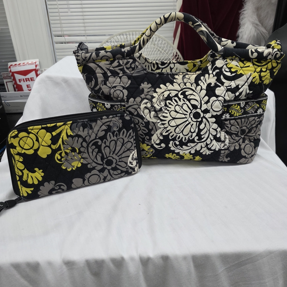 Vera Bradley Baroque Tote and Wallet Set
